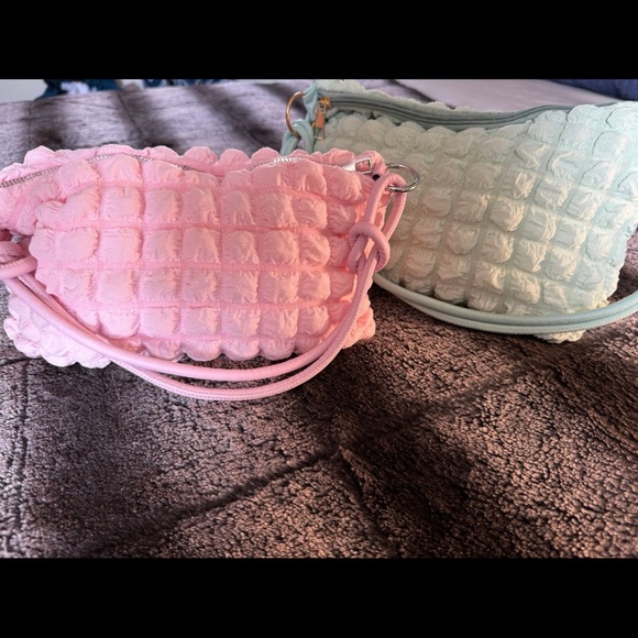 Handbags - #22 Casual Canvas Wrinkle shoulder Bag with knot strap detail